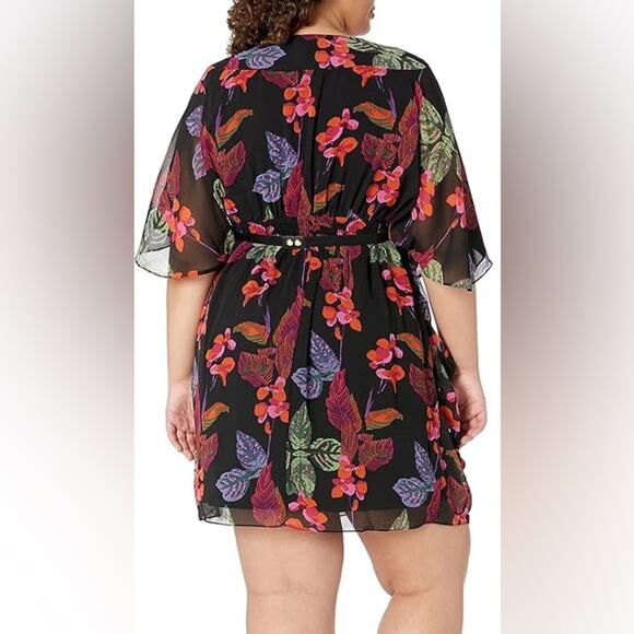 City Chic Women's Dress Jungle Essence gorgeous Print Mini Size L Large 20 - Picture 3 of 7